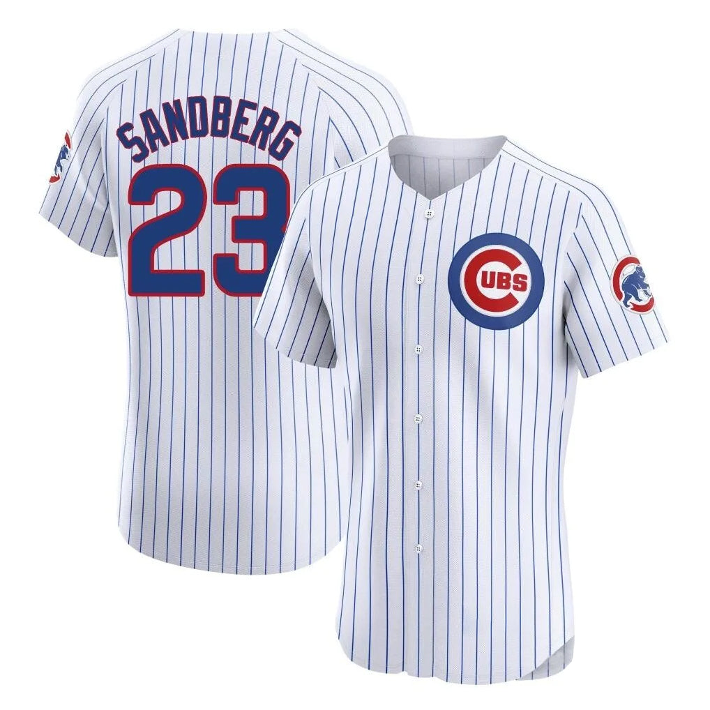 Kooe C.Cubs #23 Ryne Sandberg Player White Limited Elite Home Game Stitched Jerseys