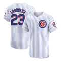 Kooe C.Cubs #23 Ryne Sandberg Player White Limited Elite Home Game Stitched Jerseys