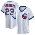 Kooe C.Cubs #23 Ryne Sandberg Player White T-shirt Cooperstown Collection Limited Stitched Jerseys