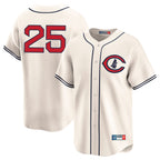 Kooe C.Cubs #25 Mois¨¦s Ballesteros Player Cream Field of Dreams Limited Home Game Stitched Jerseys