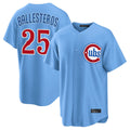 Kooe C.Cubs #25 Mois¨¦s Ballesteros Player Light Blue Home Game Stitched Jerseys