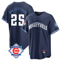 Kooe C.Cubs #25 Mois¨¦s Ballesteros Player Navy 150th Anniversary City Connect Home Game Stitched Jerseys