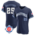 Kooe C.Cubs #25 Mois¨¦s Ballesteros Player Navy City Connect 150th Anniversary Limited Elite Home Stitched Jerseys