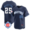 Kooe C.Cubs #25 Mois¨¦s Ballesteros Player Navy City Connect 150th Anniversary Limited Home Stitched Jerseys