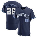 Kooe C.Cubs #25 Mois¨¦s Ballesteros Player Navy City Connect Limited Elite Home Stitched Jerseys