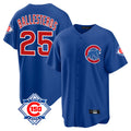Kooe C.Cubs #25 Mois¨¦s Ballesteros Player Royal 150th Anniversary Home Game Stitched Jerseys