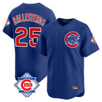 Kooe C.Cubs #25 Mois¨¦s Ballesteros Player Royal 150th Anniversary Limited Home Stitched Jerseys
