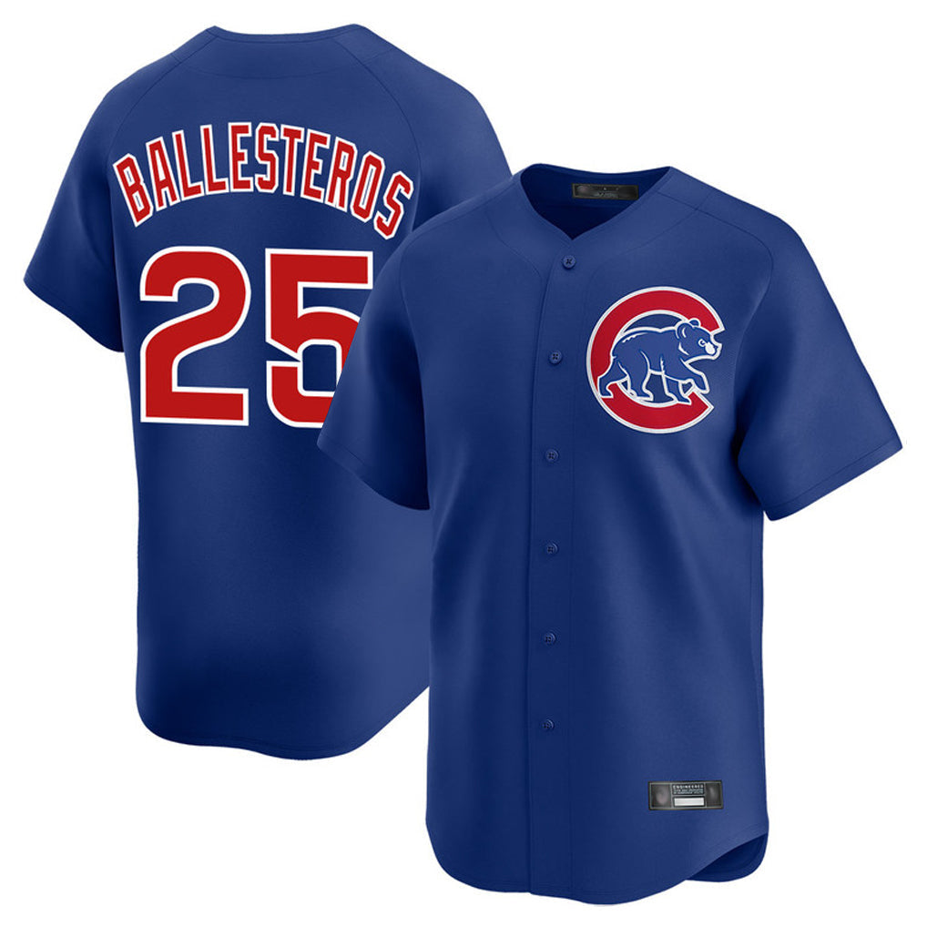 Kooe C.Cubs #25 Mois¨¦s Ballesteros Player Royal Limited Home Stitched Jerseys