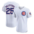 Kooe C.Cubs #25 Mois¨¦s Ballesteros Player White Limited Elite Home Game Stitched Jerseys