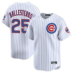 Kooe C.Cubs #25 Mois¨¦s Ballesteros Player White Limited Home Game Stitched Jerseys