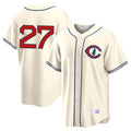 Kooe C.Cubs #27 Seiya Suzuki Player Cream Field of Dreams Home Game Stitched Jerseys