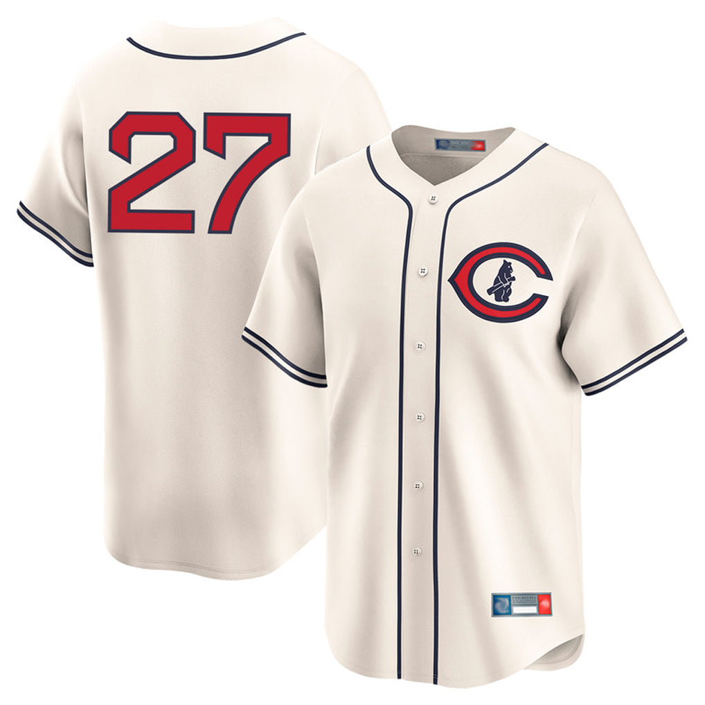 Kooe C.Cubs #27 Seiya Suzuki Player Cream Field of Dreams Limited Home Game Stitched Jerseys