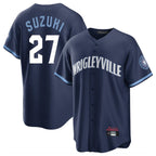 Kooe C.Cubs #27 Seiya Suzuki Player Navy City Connect Home Game Stitched Jerseys