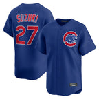 Kooe C.Cubs #27 Seiya Suzuki Player Royal Limited Home Stitched Jerseys