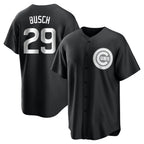 Kooe C.Cubs #29 Michael Busch Player Black Game Stitched Jerseys