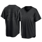 Kooe C.Cubs #29 Michael Busch Player Black T-shirt Home Game Stitched Jerseys