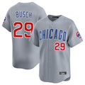 Kooe C.Cubs #29 Michael Busch Player Gray Road Limited Home Stitched Jerseys