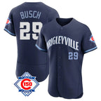 Kooe C.Cubs #29 Michael Busch Player Navy City Connect 150th Anniversary Limited Elite Home Stitched Jerseys