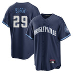 Kooe C.Cubs #29 Michael Busch Player Navy City Connect Home Game Stitched Jerseys
