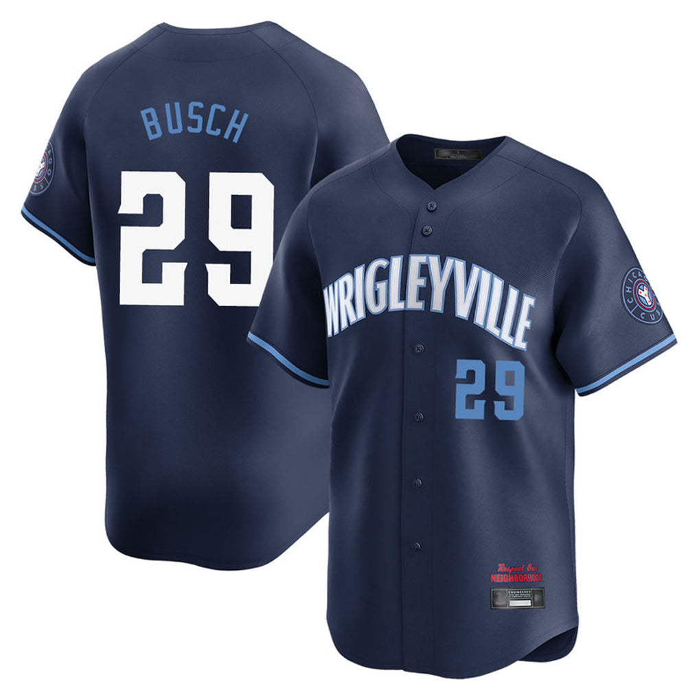 Kooe C.Cubs #29 Michael Busch Player Navy City Connect Limited Home Stitched Jerseys