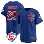 Kooe C.Cubs #29 Michael Busch Player Royal 150th Anniversary Limited Home Stitched Jerseys