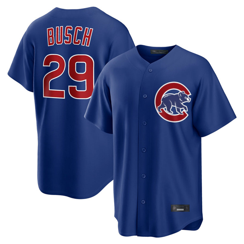Kooe C.Cubs #29 Michael Busch Player Royal Home Game Stitched Jerseys