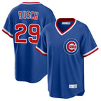 Kooe C.Cubs #29 Michael Busch Player Royal T-shirt Cooperstown Collection Limited Stitched Jerseys