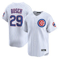 Kooe C.Cubs #29 Michael Busch Player White Limited Home Game Stitched Jerseys