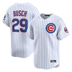 Kooe C.Cubs #29 Michael Busch Player White Limited Home Game Stitched Jerseys