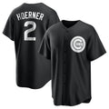 Kooe C.Cubs #2 Nico Hoerner Player Black Game Stitched Jerseys