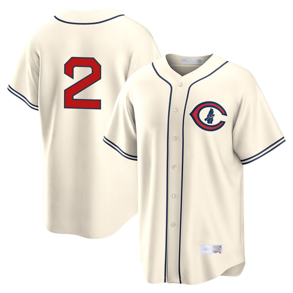 Kooe C.Cubs #2 Nico Hoerner Player Cream Field of Dreams Home Game Stitched Jerseys