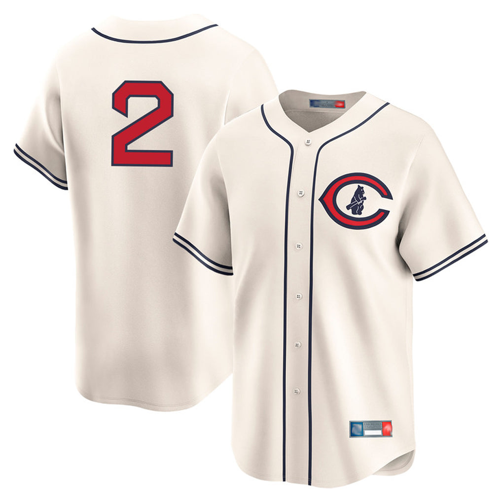 Kooe C.Cubs #2 Nico Hoerner Player Cream Field of Dreams Limited Home Game Stitched Jerseys