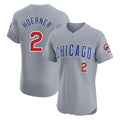 Kooe C.Cubs #2 Nico Hoerner Player Gray Road Limited Elite Home Stitched Jerseys