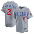 Kooe C.Cubs #2 Nico Hoerner Player Gray Road Limited Home Stitched Jerseys