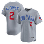 Kooe C.Cubs #2 Nico Hoerner Player Gray Road Limited Home Stitched Jerseys