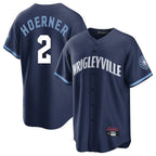 Kooe C.Cubs #2 Nico Hoerner Player Navy City Connect Home Game Stitched Jerseys