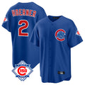 Kooe C.Cubs #2 Nico Hoerner Player Royal 150th Anniversary Home Game Stitched Jerseys