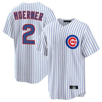 Kooe C.Cubs #2 Nico Hoerner Player White Game Home Stitched Jerseys