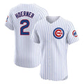 Kooe C.Cubs #2 Nico Hoerner Player White Limited Elite Home Game Stitched Jerseys