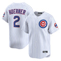 Kooe C.Cubs #2 Nico Hoerner Player White Limited Home Game Stitched Jerseys