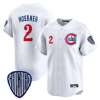 Kooe C.Cubs #2 Nico Hoerner Player White Vapor Premier Limited Home Stitched Jerseys