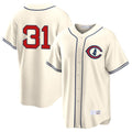 Kooe C.Cubs #31 Greg Maddux Player Cream Field of Dreams Home Game Stitched Jerseys