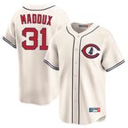 Kooe C.Cubs #31 Greg Maddux Player Cream Field of Dreams Limited Home Game Stitched Jerseys