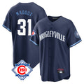 Kooe C.Cubs #31 Greg Maddux Player Navy 150th Anniversary City Connect Home Game Stitched Jerseys