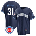 Kooe C.Cubs #31 Greg Maddux Player Navy 150th Anniversary City Connect Home Game Stitched Jerseys