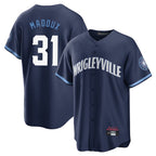 Kooe C.Cubs #31 Greg Maddux Player Navy City Connect Home Game Stitched Jerseys