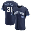 Kooe C.Cubs #31 Greg Maddux Player Navy City Connect Limited Elite Home Stitched Jerseys