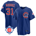 Kooe C.Cubs #31 Greg Maddux Player Royal 150th Anniversary Home Game Stitched Jerseys