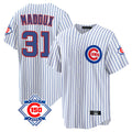 Kooe C.Cubs #31 Greg Maddux Player White 150th Anniversary Home Game Stitched Jerseys
