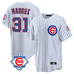 Kooe C.Cubs #31 Greg Maddux Player White 150th Anniversary Home Game Stitched Jerseys